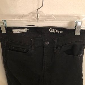 Gap black skinny jeans